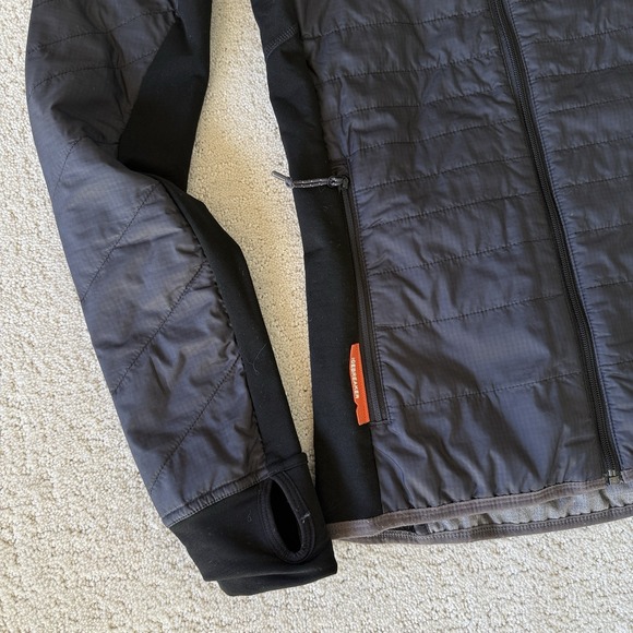 Icebreaker MerinoLOFT Helix Long Sleeve Zip Hood Jacket Women's XS Black $300 - Picture 4 of 12